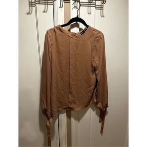 SHEIN Business Casual Long Sleeve Top - Medium
 Light Pink Blouse Lightweight